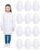 Seajan 12 Pcs Unisex Kids Lab Coat Bulk Soft Kids Scrubs White Doctor Coat Scientist Halloween Costume for Boys and Girls (XXL Size)