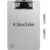 Seajan 1 Pack Stainless Steel Magnetic Clipboards with 304 Low Profile Clip Metal Magnetic Clipboards Stainless Steel A4 Letter Size Document Holder for Office Fridge Recipe Splint (Silver,4x6inch)