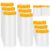 Seajan 9 Roll Painters Plastic with Tape Pre Taped Masking Film for Painting Automotive Paint Adhesive Protective Film Masking Tape Roll Plastic Painting Covering (White,22/43/59in X 66ft)