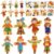 Sealmic Fall Scarecrow Craft Sticker Kit Fall Crafts for Kids DIY Autumn Thanksgiving Ornament Set Make Your Own Scarecrow Ornaments for Home Class Game Activities Party Supplies