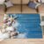 Seashells Starfish Rug 6x8ft Beach Coastal Rug for Living Room Bedroom