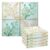 Seaweed Printing Kitchen Dish Towels 6 Pack Thick Cotton Wash Cloths Rags