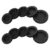 SECFOU 10pcs Rubber Plug Stopper for Piggy Bank and Money Saving Box, Round Shape with Long-Term Protection and Versatile Fit, Black Soft Rubber Replacement Closure and Adults