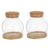 SECFOU 2 Set Hydroponic Water Planter Glass Bowls with Cushion and Cork Lid, Glass Terrariums for Growing Plants and Small Vegetables, Stylish Home and Garden Decoration