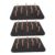 SECFOU 3pcs Black Felt Bulletin Board for Wall with Easy Setup and Noise Absorption Felt Photo Display Board for Working Environment and Apartments for Pictures and Memos