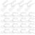SECFOU 80 Sets Plastic Curtain Hooks Curtain Rail Hangers