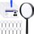Secret Agent Outfit Role Play Costume Spy Costume Set Black White One Size