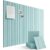 SECUPEN 12 Pack Self Adhesive Felt Wall Tiles, 11.8″ x 11.8″ High Density Bulletin Board Panels with Push Pins, Peel and Stick Pin Board for Office, Bedroom, Classroom, Lake Blue