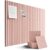 SECUPEN 12 Pack Self Adhesive Felt Wall Tiles, 11.8″ x 11.8″ High Density Bulletin Board Panels with Push Pins, Peel and Stick Pin Board for Office, Bedroom, Classroom, Light Pink