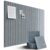 SECUPEN 12 Pack Self Adhesive Felt Wall Tiles, 11.8″ x 11.8″ High Density Bulletin Board Panels with Push Pins, Peel and Stick Pin Board for Office, Bedroom, Classroom, Gray Blue
