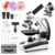 Sedumic Microscope for Adults Kids 40X-2000X Compound Monocular Microscope for Students School Laboratory Home Education with Slides Set Phone Adapter