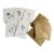 Seeded Thank You Cards Multipack (Pack of 5) – Handmade Wildflower Seed Paper Greeting Cards with Kraft Envelopes – Floral Cards for Weddings, Baby Showers, Teachers