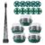 Seed Starter Tray with Built-in LED Grow Light, Adjustable Vent Humidity Dome Germination Box, Breathable Plant Seed Starting Pots, Indoor Garden Greenhouse Seedling (5-13 Cell Round GN)