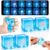 Seenelling 12 Pcs Glow in the Dark Stress Cube Sensory for Adults, Ocean Animal Square Relief Cube, Slow Rising Stress Squeeze Ball, Marine Life Sensory Ice Cubes for Anxiety Sea Creature Lover Gift