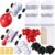 Seenelling 36 Sets Balloon Car Kits Bulk DIY Steam Power Balloon Powered Recoil Cars Set for STEM Educational and Science Activities