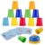 SEISSO Speed Stacking Match Cups Game for Toddlers and Kids, 30 Colored Stacking Cups、54 Pattern Cards & 1 Bell, Montessori Learning Toy for Preschool Boys Girls, Focus Reaction Family Game Age 3+