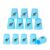 SEISSO Sport Stacking Cups Set，Stacking Cup Classic Speed Training Game for Kids Adults, Plastic Speed Stacking Cups Family Game Toy for Boy Girl Party Challenge Competition Travel Gift Blue 12Pack