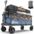 Sekey 48″ Collapsible Wagon Cart, 300L Foldable Utility Wagon with 660 lb Capacity, Big All-Terrain Wheels with Brakes, Heavy Duty Garden Cart for Beach, Camping, Sports, Shopping