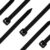 Seki Cable Ties – Pack of 100 – Black 150 x 2.5 mm Tear-Resistant up to 8.2 kg – Nylon PA6.6 – Self-Locking – Cable Tie Set for Cable Management, Household, Workshop & Industry
