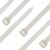 Seki Cable Ties – Pack of 100 – White/Natural 200 x 2.5 mm Tear-Resistant up to 8.2 kg – Nylon PA6.6 – Self-Locking – Cable Tie Set for Cable Management, Household, Workshop & Industry