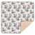 Selerdon Baby Play Mat Lemurs Cute White for Floor 50″ x 50″ Waterproof