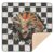 Selerdon Baby Play Mat Triceratops Chessboard for Floor 50″ x 50″ Waterproof