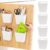 Self-Adhesive Cabinet Door Organizer Bins, 4 Pack