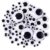 Self-Adhesive Wiggle Eyes 6-30mm Movable Cartoon Animal Eyeball for DIY Crafts Handmade Toys