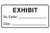 Self-Inking Exhibit Stamp | Legal Case & Deposition Stamp with Witness, Date & Initials Line | Compact Layout