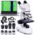 SELFIE CAT Binocular Compound Microscope, 200X-5000X with USB Camera