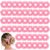 Semato 50 Pcs Pink Cotton Scrunchies Hair Ties Scrunchies for Women Girls Hair Accessories Elastic Hair Ponytail Holder