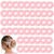 Semato 50 Pcs Pink Velvet Scrunchies Hair Ties Scrunchies for Women Girls Hair Accessories Elastic Hair Ponytail Holder
