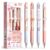 sencoo 4 Pack Erasable Blue Gel Pens Medium Point Smooth Writing Pen Cute Pens for Women High-End Series for School Stuednt Love Cartoon Pens