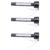 SENECESLI Compact Portable Swimming Pool Thermometer Wide Temperature Range Tub Water Thermometer for Hot Tubs Hot Springs 3PCS Black