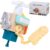 Senior Busy Activity Cube Wooden Fidget Block with Key Lock and Rotary