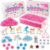 Sensationally OT Unicorn Sensory Sand Bin-38 PCS Set with 2 lb Magic Sand, Sensory Bin for Toddlers & Scooper-Count Sparkly Pom-Poms, Bring Unicorns to Life – Ideal Gift for Kids