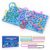 Sensory Activity Board,Fidget Toys for Kids & Adults with Shape Matching, Quiet Busy Board for Travel, Airplane, Car& Classroom, Calming Sensory Toy for Focus & Relaxation, Autism & ADHD Support（Blue)