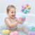 Sensory Bath Toys for Toddlers, 6 Pack Bathtub Pool Floating Water Toys, Water Table Flower Watering Squeeze Toys, Soft Textured Bath Toys, Stocking Stuffers Gifts, Toddler Gifts