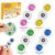 Sensory Fidget Toys for Kids: 4 Pack 2-in-1 Silicone Quiet Fidget Spinner with Textured Sensory Balls for Kids & Adults, Stress Toys for Autism ADHD Anxiety, No Noise for Classroom Office