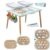 Sensory Table for Toddlers 1-3 with Wooden Inserts Set A + Set B