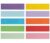 Sentence Strips 3″ x 12″, 120 Pack Colored Ruled Word Learning Strips