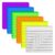 Sentence Strips for Teachers 600 Sheets Lined Transparent Sticky Notes 3×3 Inch 6 Colorful Clear See Through Translucent SelfAdhesive Post Memo Reminder Tab