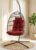 SereneLife Hanging Egg Chair with Stand – Wicker Rattan Swing