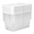 Set of 10 Storage Bins with Lids, 6 Qt Clear Plastic Storage Containers, Small Stackable Space-Saving Shoe Boxes with Snap-On Lids for Closet, Bedroom, Pantry & Home Organization