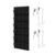 Set of 2 Black Hanging Shoe Storage Organizers 24 Mesh Pockets Over Door Design for Closet Bedroom Entryway