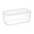 Set of 2 Oblong Food Storage Container Airtight Freezer Safe Clear 2.1 qt