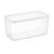 Set of 2 Oblong Food Storage Container Airtight Freezer Safe Clear 3.4 qt