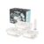 Set of 3 Glass Vacuum Food Storage Containers with Airtight Lids – Hand Pump Included – Built-in Date – Microwave and Dishwasher Safe – Extended Freshness