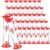 Set of 40 Pcs Sand Timer Kids 1 Minute Sand Timer Classroom 1 Minute Acrylic Covered Hourglass Clock for Preschool Teacher Supplies, 3.35 x 0.98 x 0.98 Inches(Red)