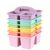 Set of 6 Classroom Caddy, Small Plastic Storage Caddy with Handle, Morandi